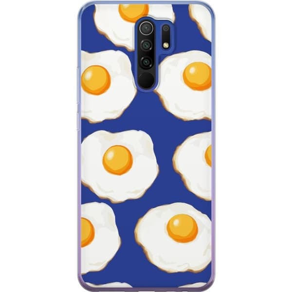 Mobilcover til Xiaomi Redmi 9 med Stegte æg motiv