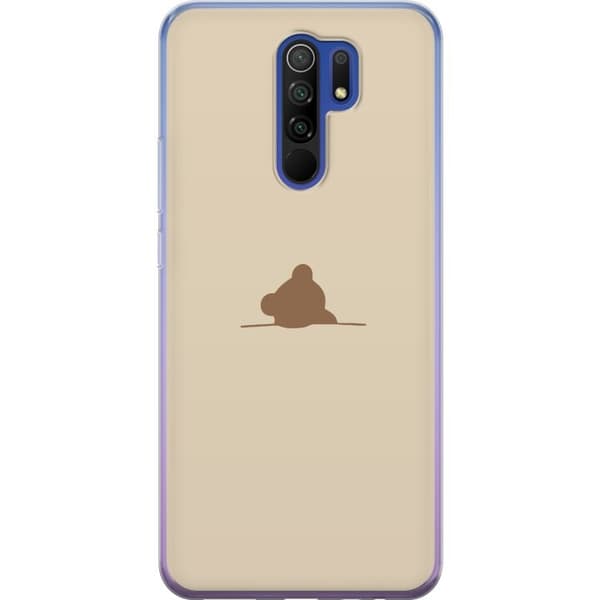 Kännykkäkuori Xiaomi Redmi 9-laitteelle, jossa on Nalle kuvio