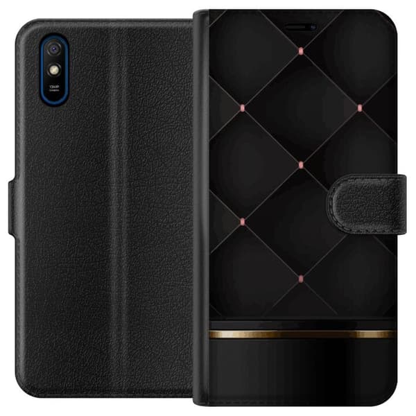 Tegnebogsetui til Xiaomi Redmi 9A med Luksuslinje motiv