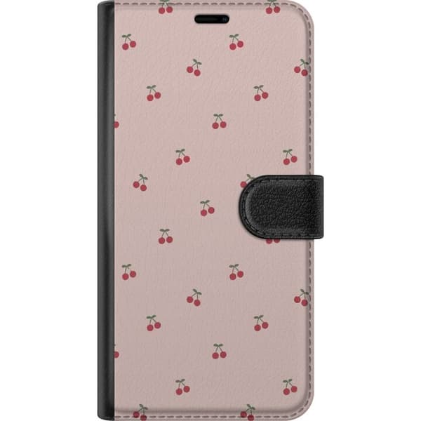 Lompakkokotelo Xiaomi Redmi 9C-laitteelle, jossa on Kirsikka kuvio