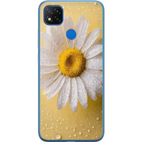 Kännykkäkuori Xiaomi Redmi 9C-laitteelle, jossa on Posliinikukka kuvio