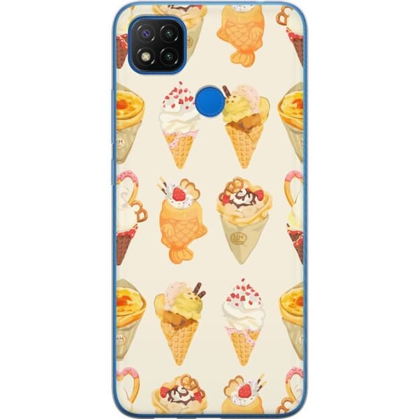 Kännykkäkuori Xiaomi Redmi 9C NFC-laitteelle, jossa on Lasinen kuvio