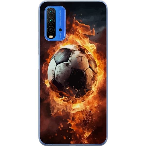 Mobilcover til Xiaomi Redmi 9T med Fodbold motiv