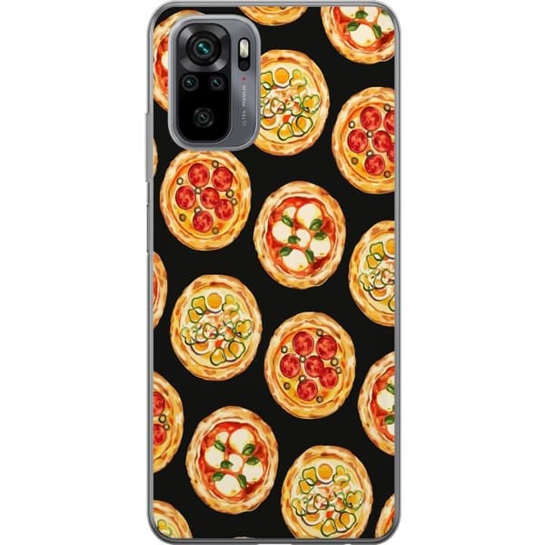 Kännykkäkuori Xiaomi Redmi Note 10-laitteelle, jossa on Pizza kuvio