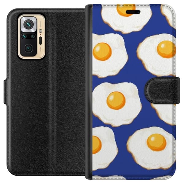 Lompakkokotelo Xiaomi Redmi Note 10 Pro-laitteelle, jossa on Paistetut munat kuvio