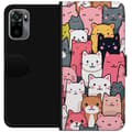 Pikkukuva 1 / 4: Lompakkokotelo Xiaomi Redmi Note 10S-laitteelle, jossa on Kissan kuviointi kuvio