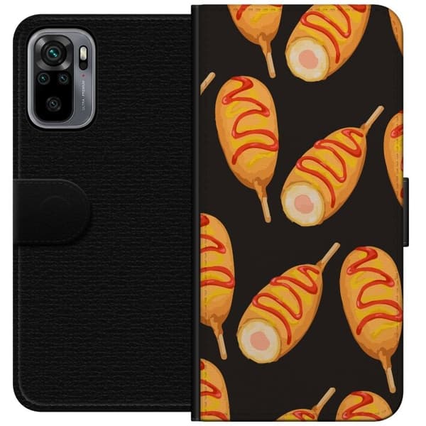 Plånboksfodral till Xiaomi Redmi Note 10S med Kycklingklubba motiv