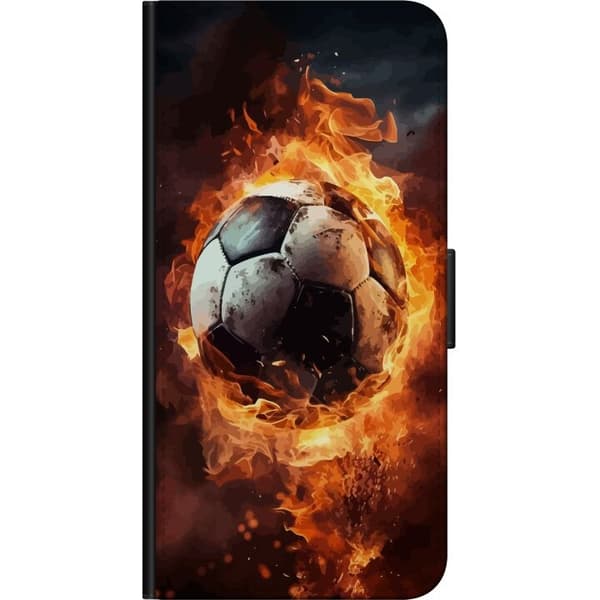 Tegnebogsetui til Xiaomi Redmi Note 10S med Fodbold motiv