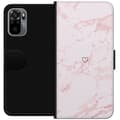 Miniatyrbillede 1 af 4: Tegnebogsetui til Xiaomi Redmi Note 10S med Rosa Hjerte motiv