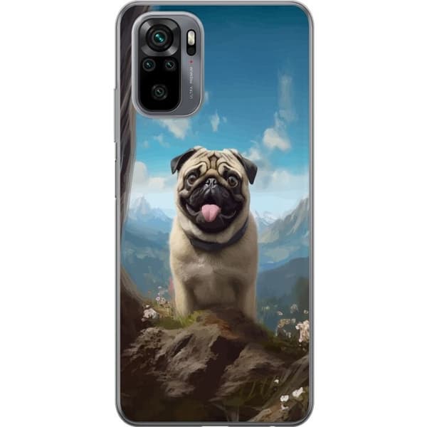 Mobilcover til Xiaomi Redmi Note 10S med Glad Hund motiv