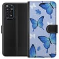 Miniatyrbilde 1 av 4: Lommeboketui til Xiaomi Redmi Note 11 med Blå sommerfugler motiv