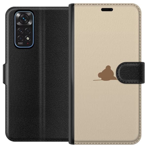 Tegnebogsetui til Xiaomi Redmi Note 11 med Nalle motiv