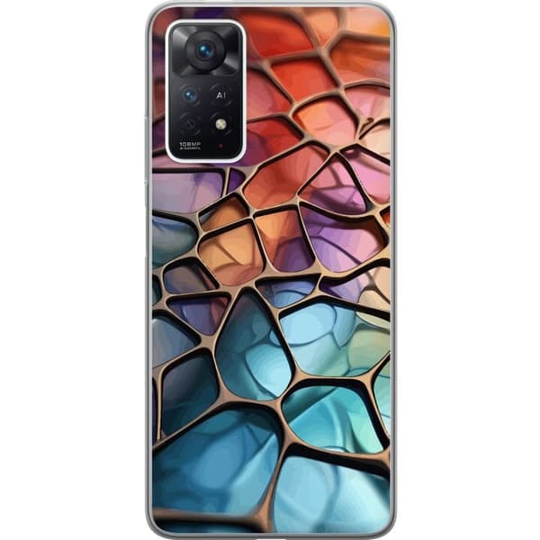 Mobilskal till Xiaomi Redmi Note 11 Pro med Metalliskt mönster motiv