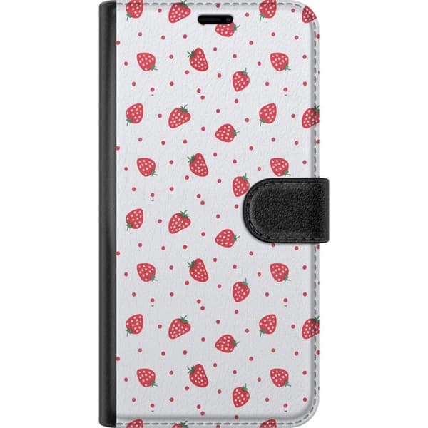 Plånboksfodral till Xiaomi Redmi Note 11 Pro 5G med Jordgubbar motiv