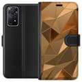 Miniatyrbillede 1 af 4: Tegnebogsetui til Xiaomi Redmi Note 11 Pro 5G med 3D Guld motiv