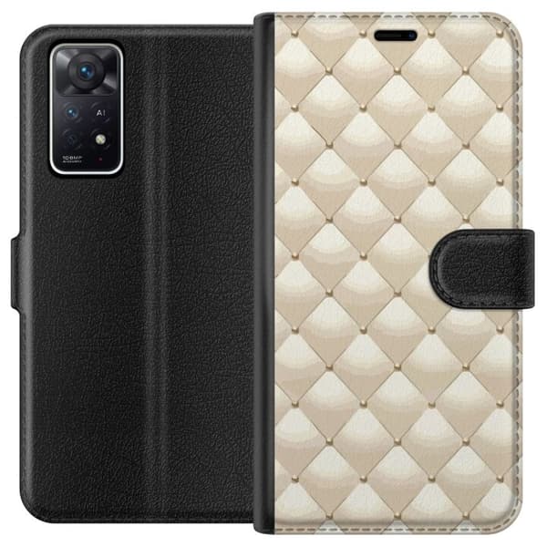 Tegnebogsetui til Xiaomi Redmi Note 11 Pro 5G med Guldglans motiv