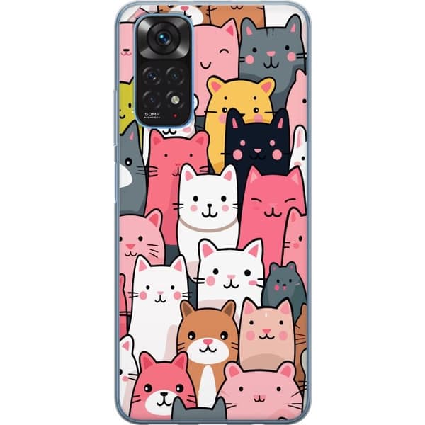 Mobilcover til Xiaomi Redmi Note 11S med Katte mønster motiv