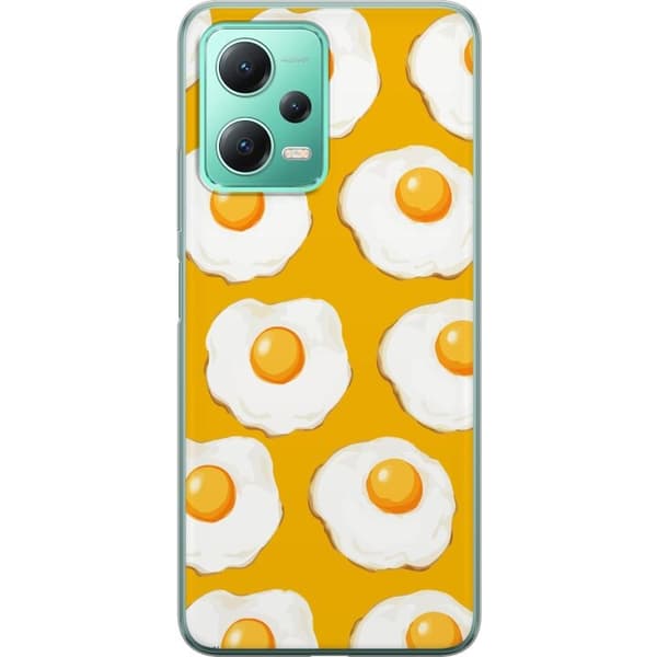 Kännykkäkuori Xiaomi Redmi Note 12-laitteelle, jossa on Paistettu muna kuvio