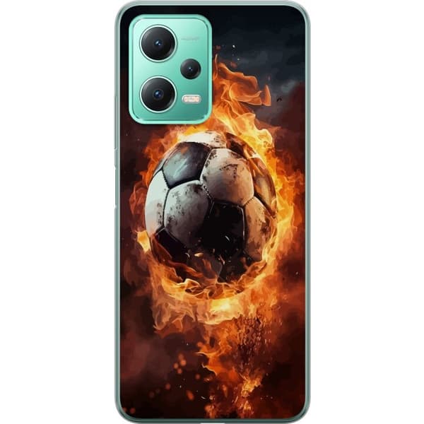 Kännykkäkuori Xiaomi Redmi Note 12-laitteelle, jossa on Jalkapallo kuvio