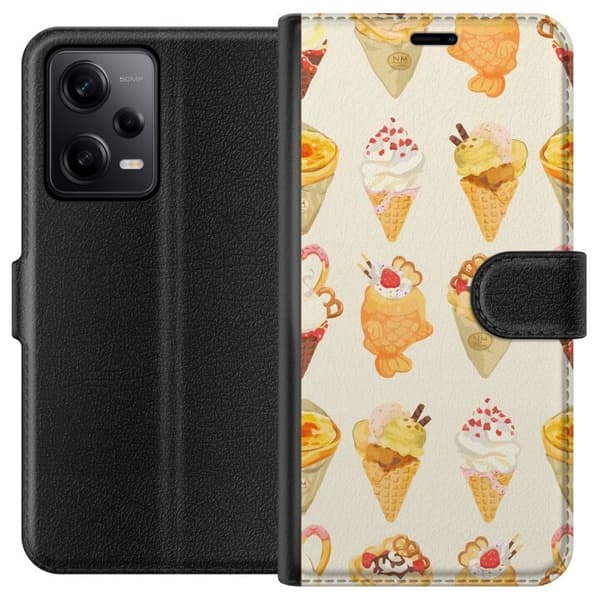 Tegnebogsetui til Xiaomi Redmi Note 12 Pro med Glasagtigt motiv