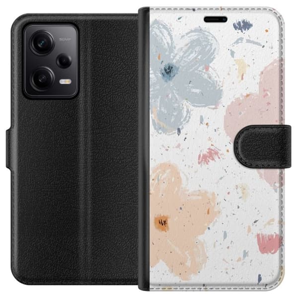 Tegnebogsetui til Xiaomi Redmi Note 12 Pro med Blomster motiv