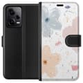 Miniatyrbillede 1 af 4: Tegnebogsetui til Xiaomi Redmi Note 12 Pro med Blomster motiv