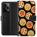 Miniatyrbillede 1 af 4: Tegnebogsetui til Xiaomi Redmi Note 12 Pro med Pizza motiv