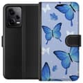 Pikkukuva 1 / 4: Lompakkokotelo Xiaomi Redmi Note 12 Pro-laitteelle, jossa on Sinisiä perhosia kuvio