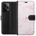 Miniatyrbillede 1 af 4: Tegnebogsetui til Xiaomi Redmi Note 12 Pro med Rosa Hjerte motiv