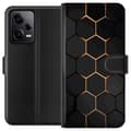 Miniatyrbillede 1 af 4: Tegnebogsetui til Xiaomi Redmi Note 12 Pro med Luksuriøst Mønster motiv