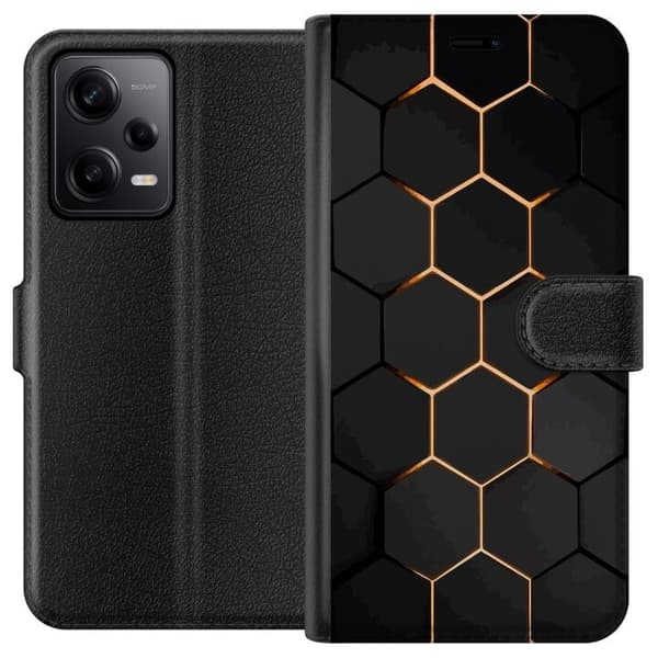 Tegnebogsetui til Xiaomi Redmi Note 12 Pro med Luksuriøst Mønster motiv