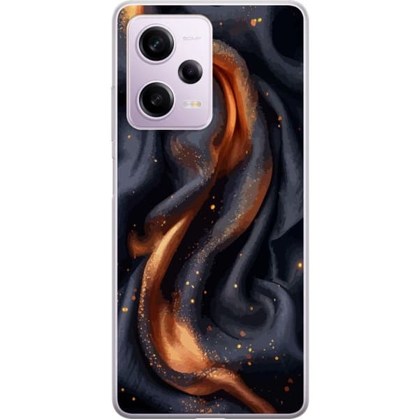 Kännykkäkuori Xiaomi Redmi Note 12 Pro-laitteelle, jossa on Tulinen silkki kuvio