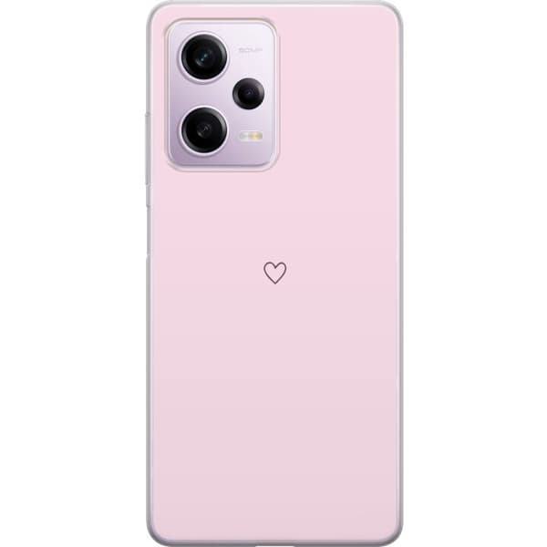 Mobilskal till Xiaomi Redmi Note 12 Pro med Hjärta motiv