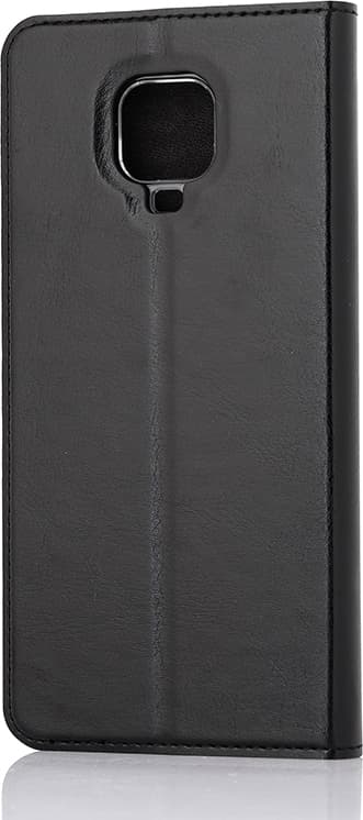 Wave BookCase -suojakotelo, Xiaomi Redmi Note 9 Pro, musta