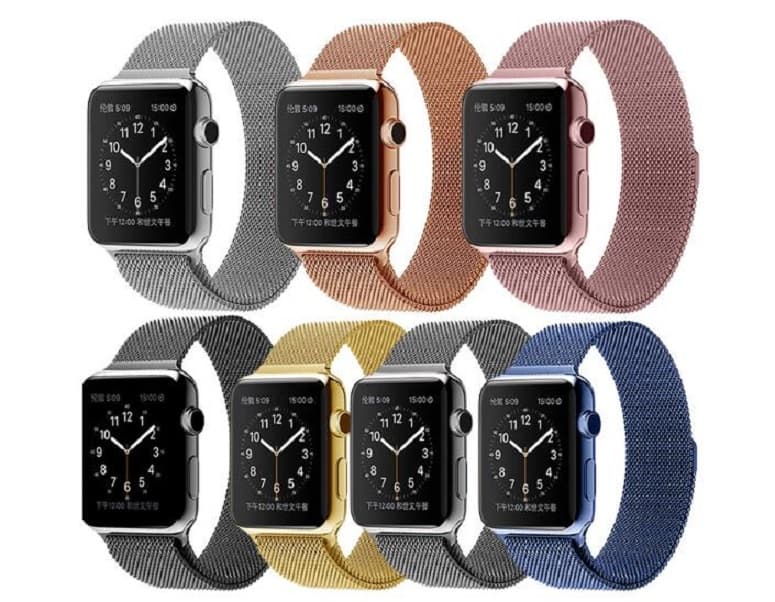 For Apple Watch 42mm Milanese Loop Magnetic Stainless Steel Watchband