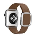 Pikkukuva 6 / 11: Modern Silver Buckle Läderarmband till Apple Watch 42mm