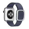 Pikkukuva 8 / 11: Modern Silver Buckle Läderarmband till Apple Watch 42mm