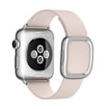 Pikkukuva 11 / 11: Modern Silver Buckle Läderarmband till Apple Watch 42mm