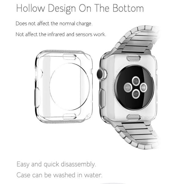 Apple Watch 38mm - ProGuard Originalskal (Silikon) CRYSTAL