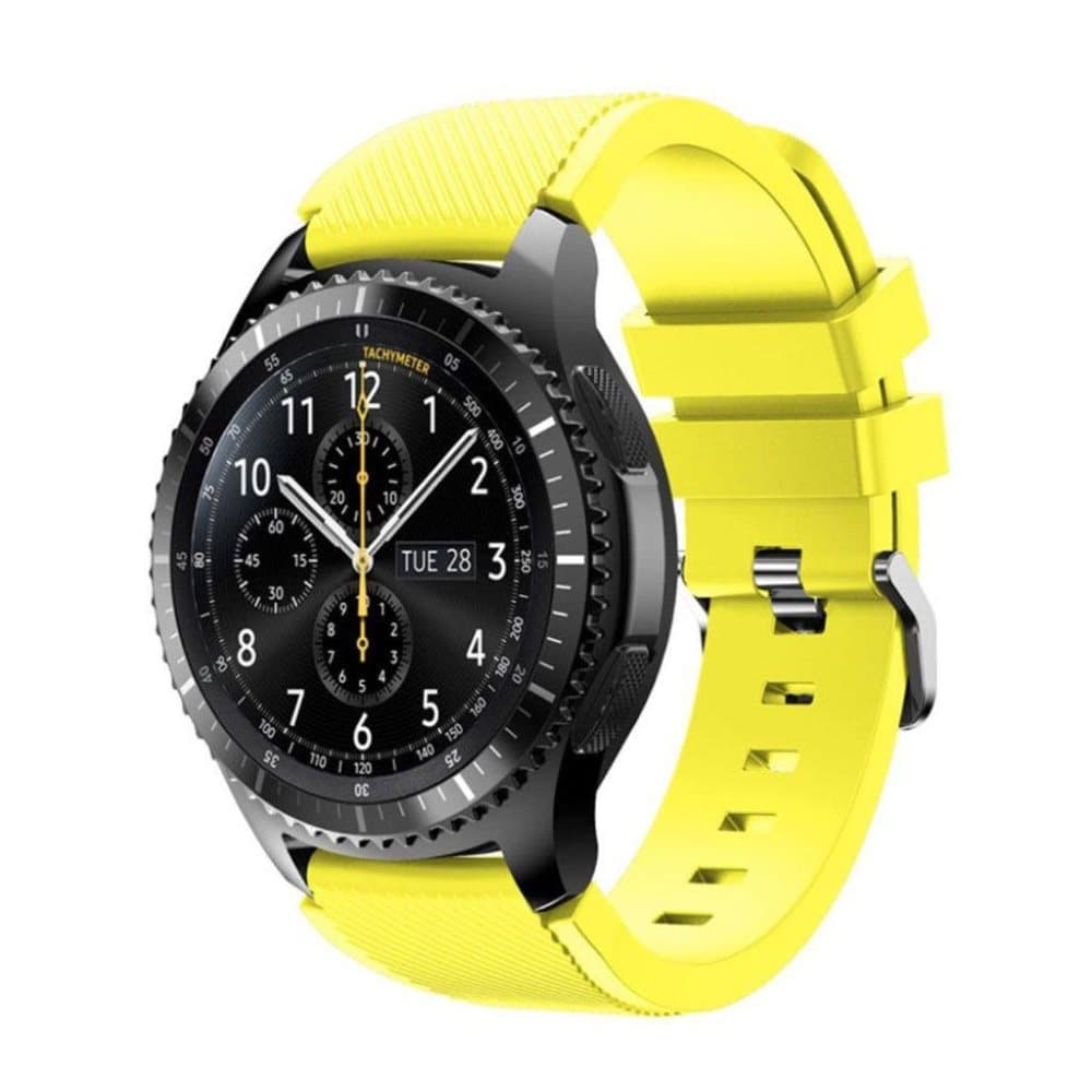 Samsung Gear S3 fleksibelt silikonerem - Gul