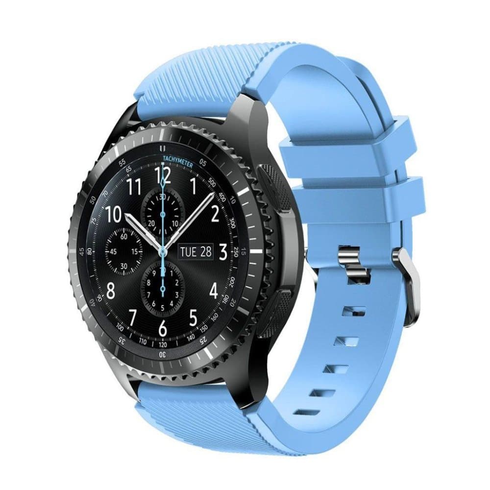 Samsung Gear S3 fleksibelt silikonerem - Lyseblå