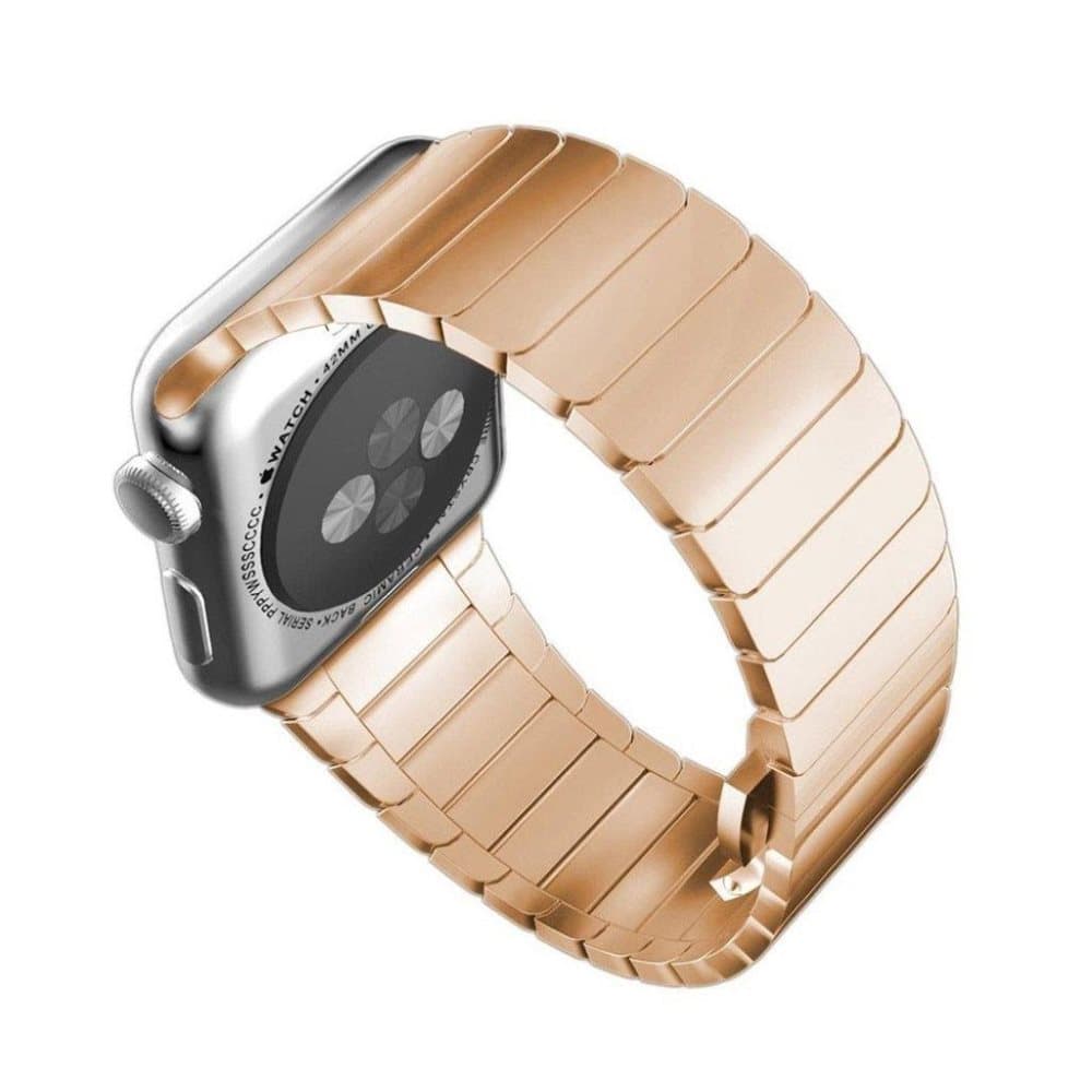 Apple Watch 38mm urrem med sommerfugle lås - Rosa Guld