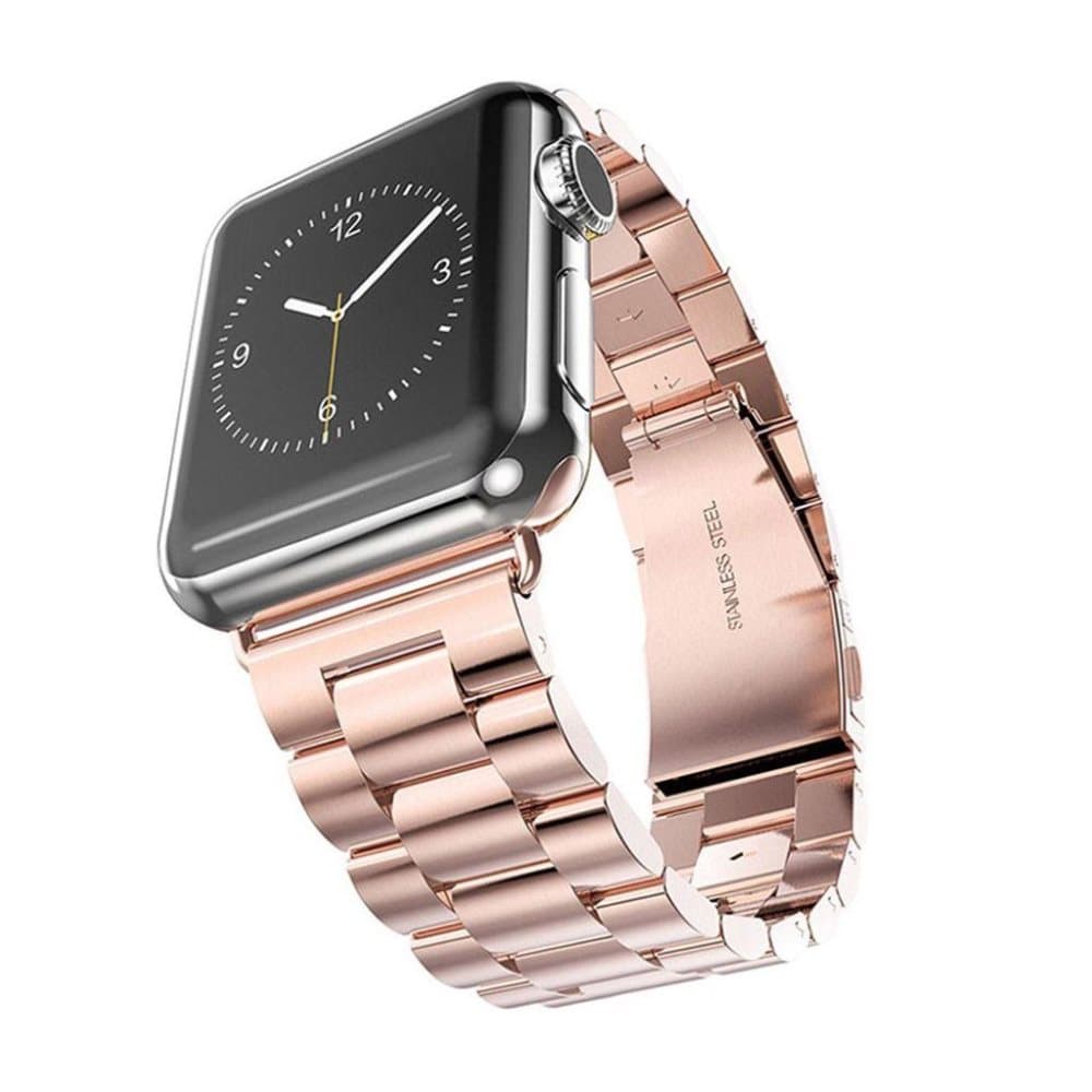 XINCUCO Apple Watch 42mm urrem i rustfri stål - Rosa Guld