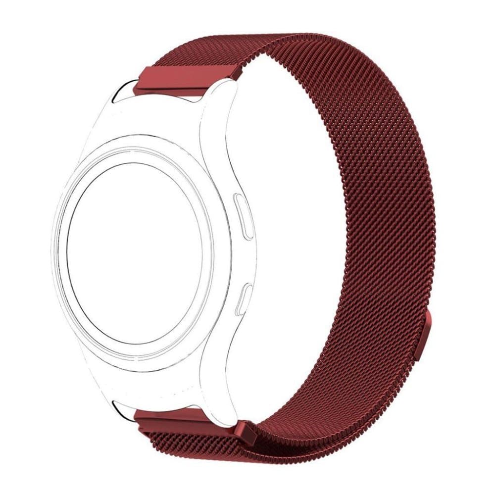Samsung Gear Fit2 Magnetisk milanese urrem - Rød