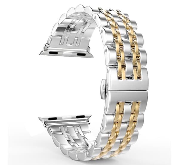 Apple Watch 38mm - Stilren stållänk Silver-Guld