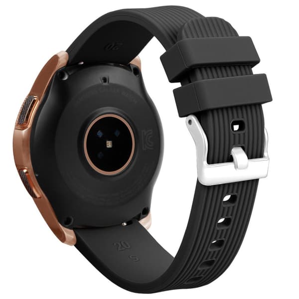 INF Klokkerem til Samsung Galaxy Watch 42 mm i silikon (S) Sort