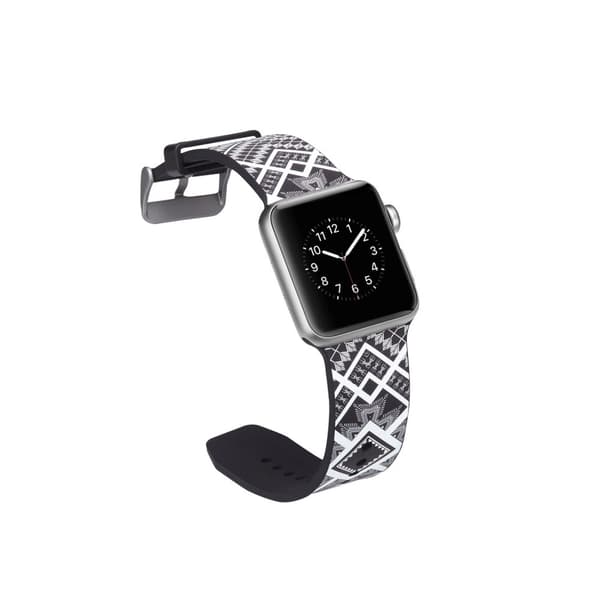 Silikone urrem til Apple Watch 4 44mm, serie 3/2/1 42mm - firkant
