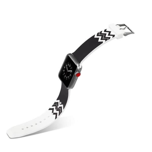 Silicone klockrem för Apple Watch 4 44mm, 3/2/1 42mm - Twill