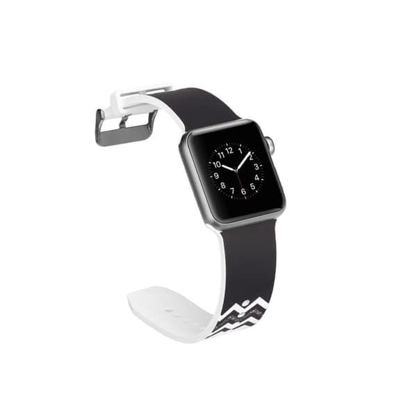 Silicone klockrem för Apple Watch 4 44mm, 3/2/1 42mm - Twill