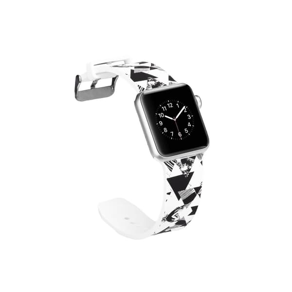 Silicone Watchband for Apple Watch 4 44mm, Series 3 / 2 / 1 42mm - Triangle